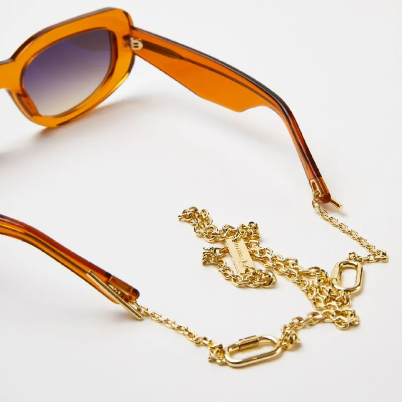 Afends Unisex Afends x F+H - Sunglasses Chain - 18K Gold Plating sold by Afends