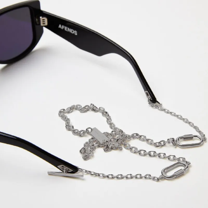 Afends Unisex Afends x F+H - Sunglasses Chain - Oxidised Sterling Silver Plating sold by Afends