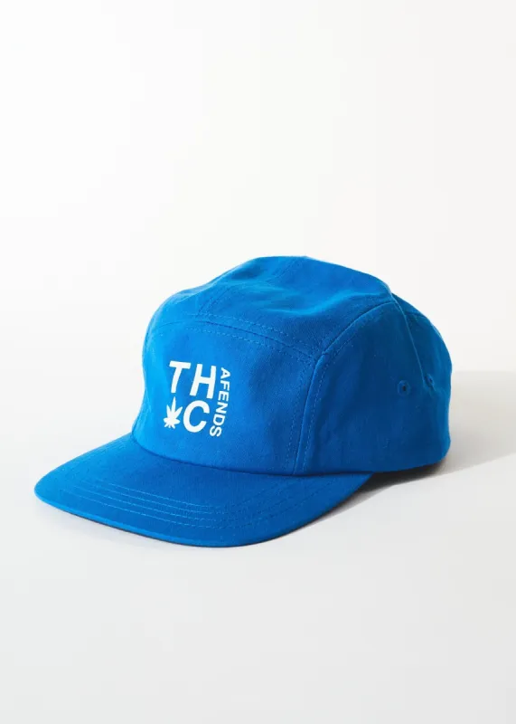 Afends Unisex Rolled Up - Hemp Panelled Cap - Electric Blue sold by Afends