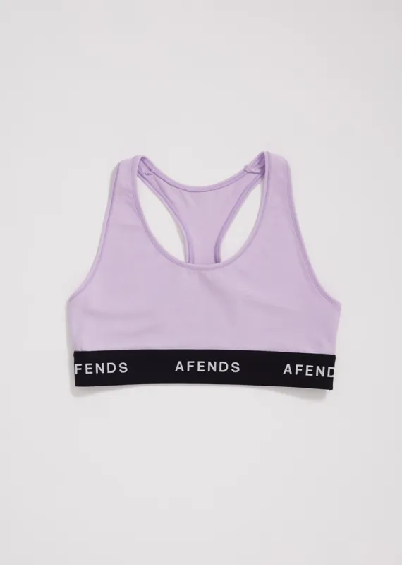 Afends Womens Molly - Hemp Sports Crop - Orchid sold by Afends