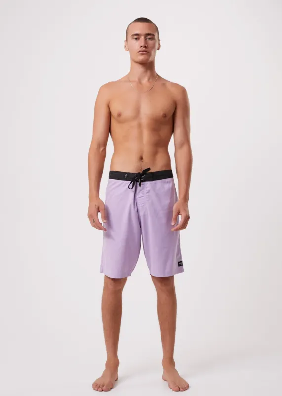 Afends Mens Surf Related - Hemp Fixed Waist Boardshorts - Orchid sold by Afends