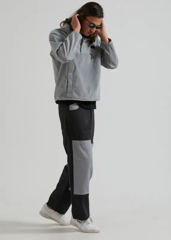 Afends Unisex Foreword - Unisex Organic Panelled Pants - Charcoal sold by Afends