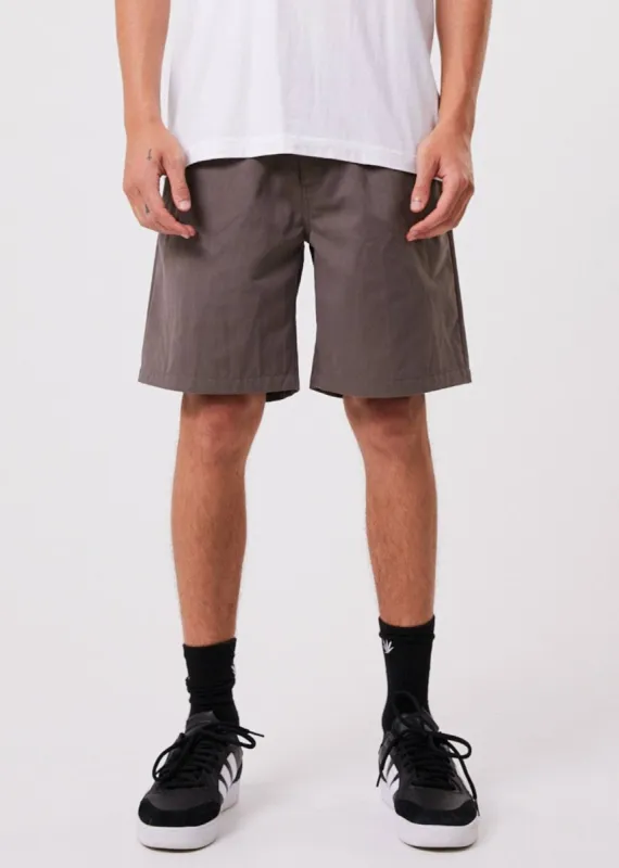 Afends Mens Ninety Twos - Recycled Fixed Waist Shorts - Beechwood sold by Afends