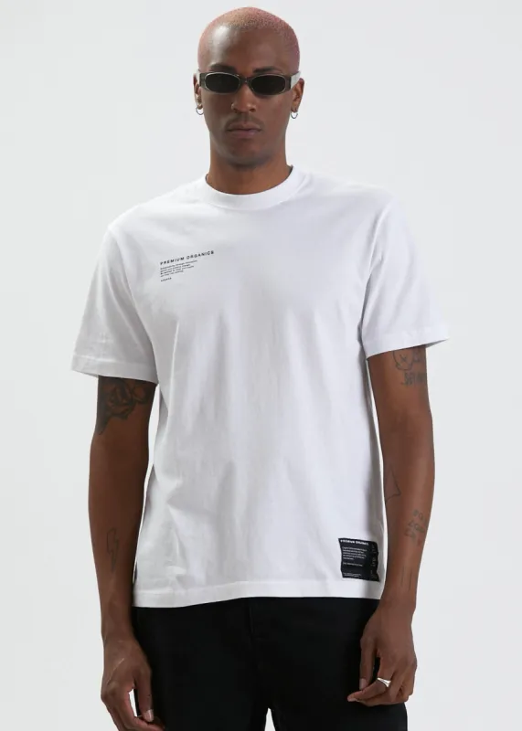 Afends Mens Reynolds - Unisex Organic Retro T-Shirt - White sold by Afends