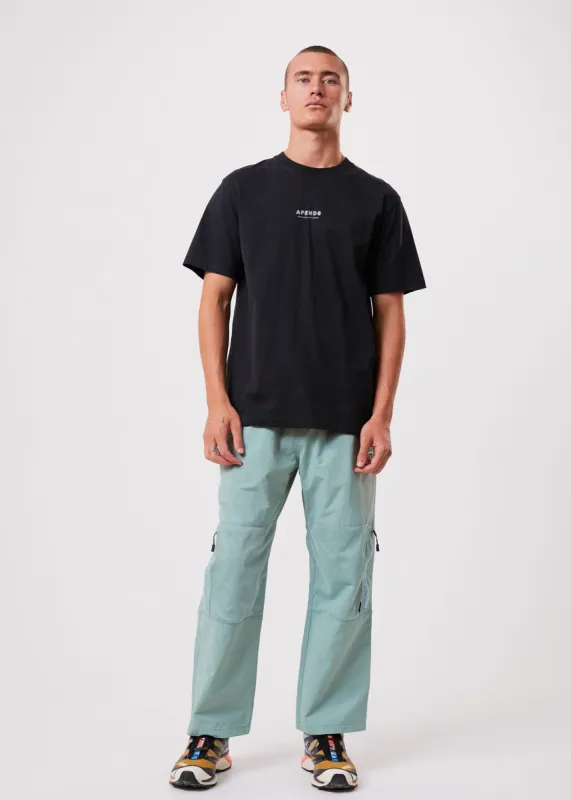 Afends Mens Patrol - Unisex Recycled Spray Pants - Sage sold by Afends