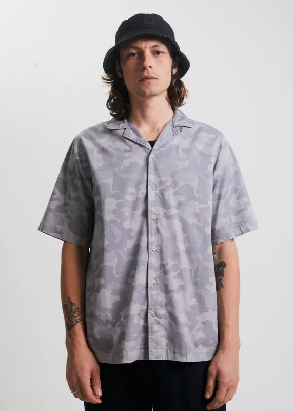 Afends Mens Cadet - Organic Short Sleeve Shirt - Camo made by Afends