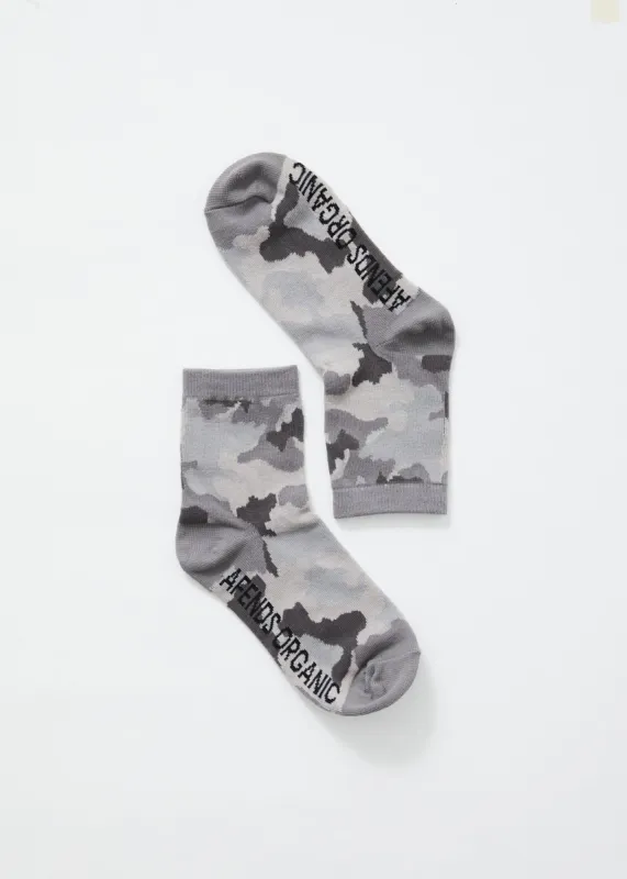 Afends Unisex Cadet - Organic Socks - Camo sold by Afends