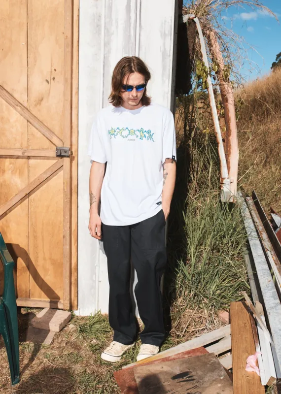 Afends Unisex Sleepy Hollow - Unisex Hemp Graphic T-Shirt - White sold by Afends