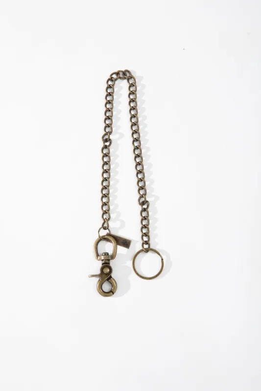 Afends Unisex Rotten - Key Wallet Chain - Antique Brass sold by Afends