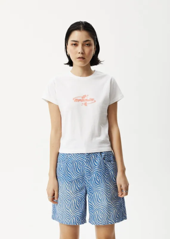 Afends Womens Surf - Baby T-Shirt - White sold by Afends