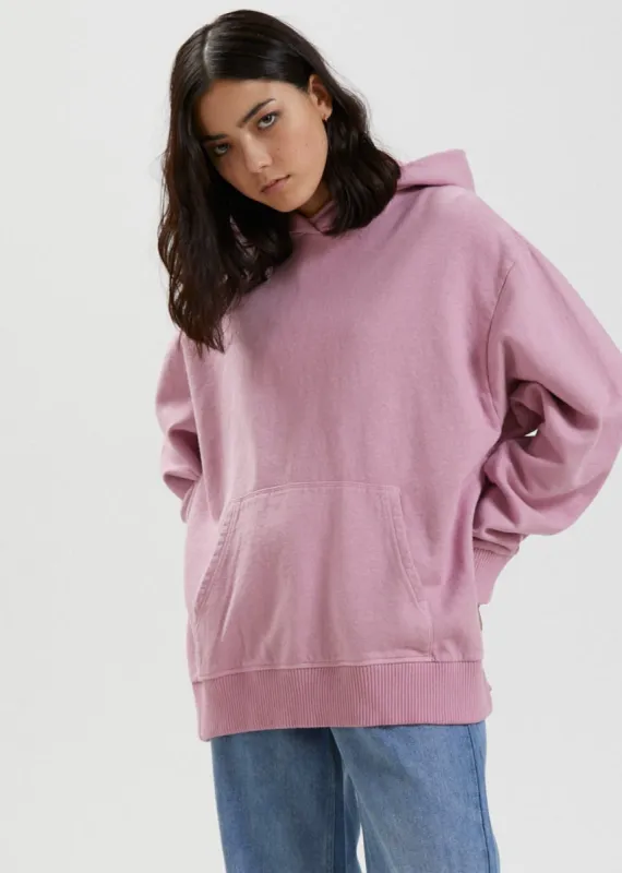 Afends Womens Remi - Hemp Oversized Hoodie - Smokey Pink sold by Afends