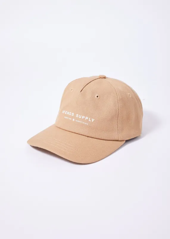 Afends Unisex Supply - Organic Cap - Camel sold by Afends
