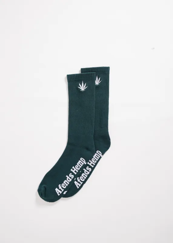 Afends Unisex Happy Hemp - Socks One Pack - Bottle sold by Afends