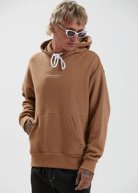 Afends Mens Supply - Recycled Hoodie - Camel sold by Afends