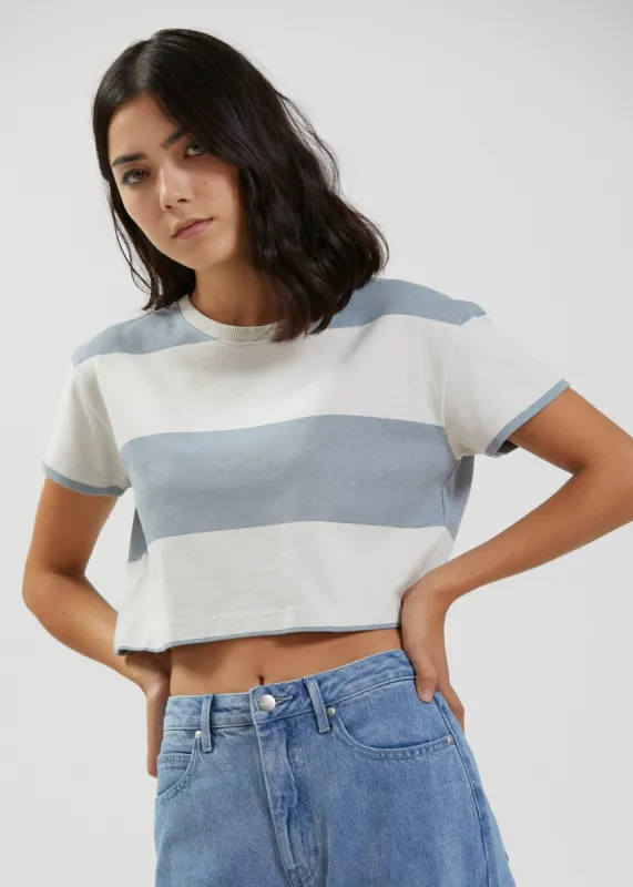 Afends Womens Dakota - Organic Boxy T-Shirt - Off White sold by Afends