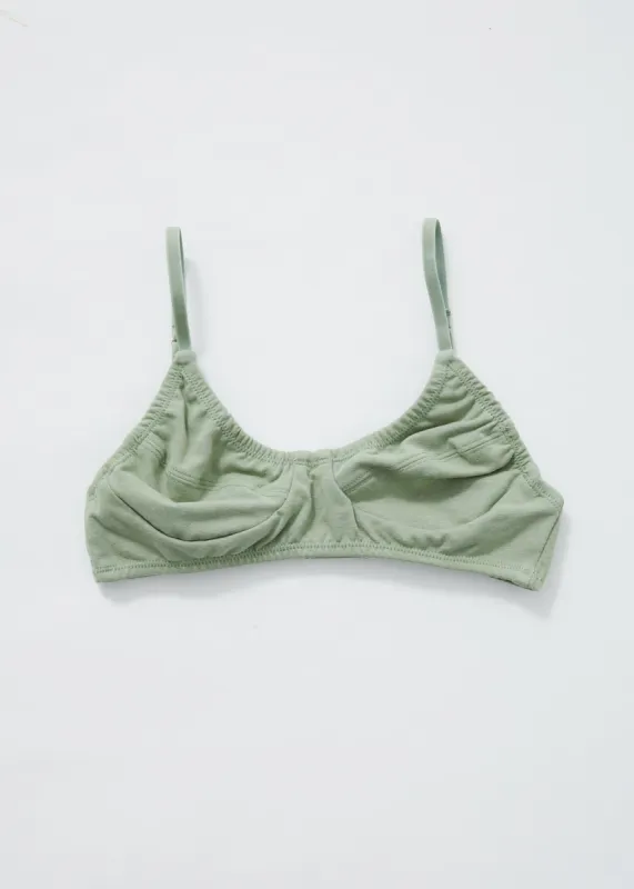 Afends Womens Lolly - Hemp Bralette - Moss sold by Afends
