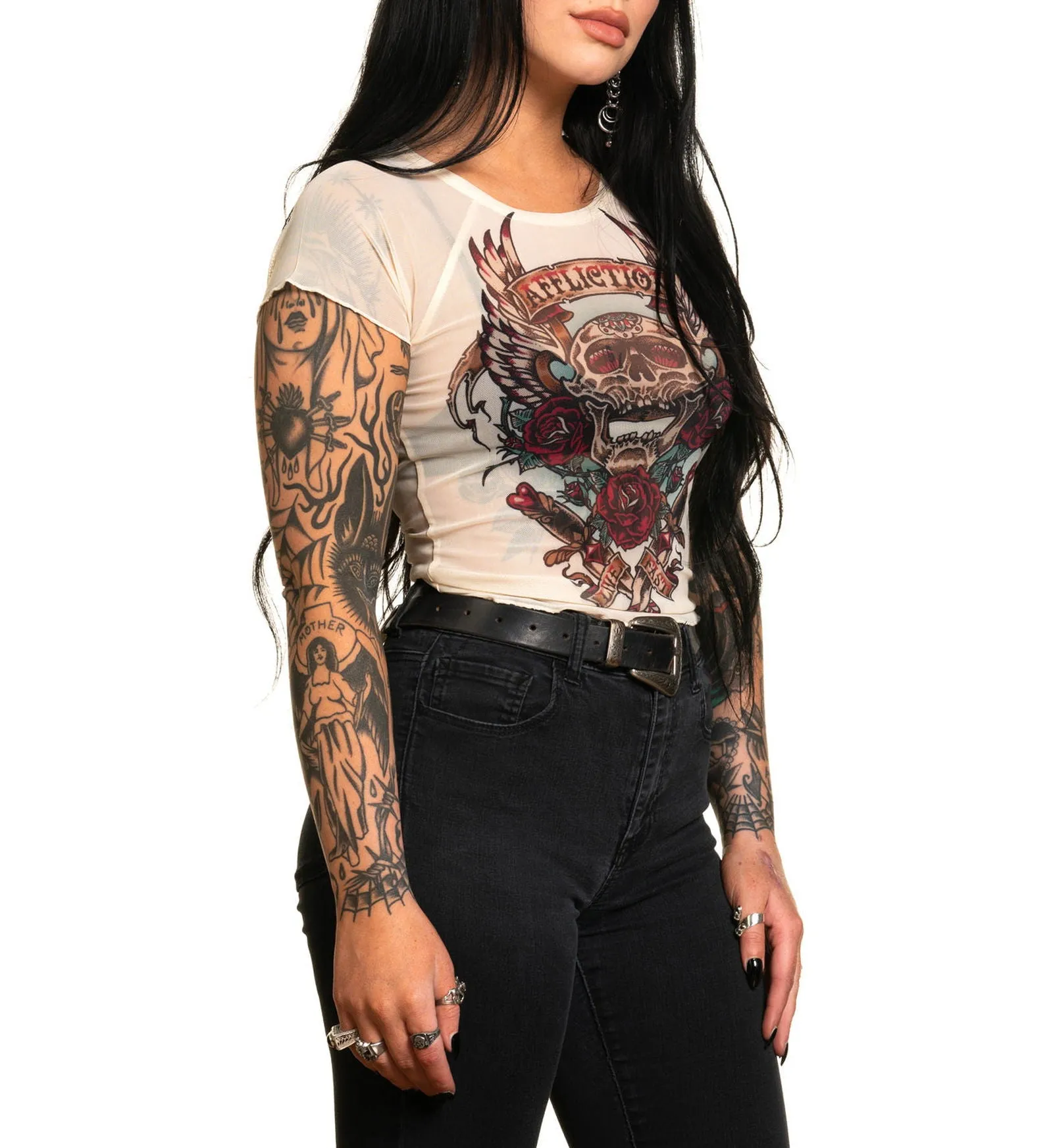Screamin Roses Tee sold by Affliction product image thumbnail 4