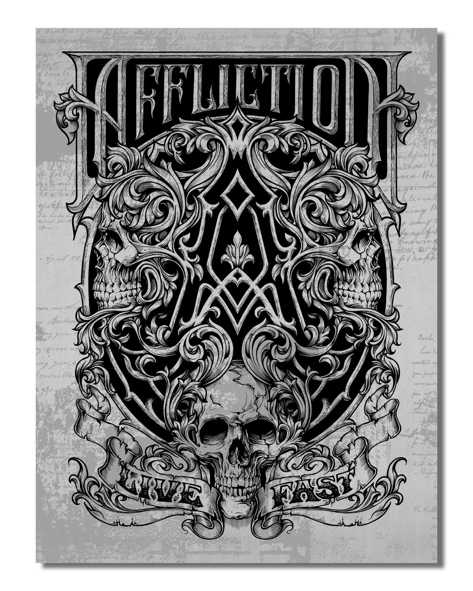 Framing Death 23x31 sold by Affliction