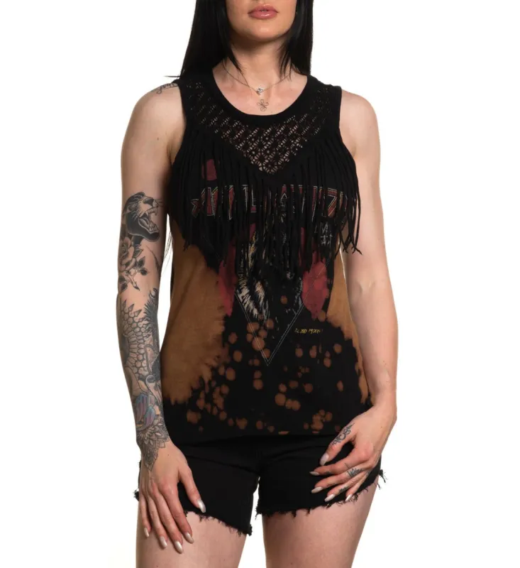 Blood Moon Fringe Lace sold by Affliction