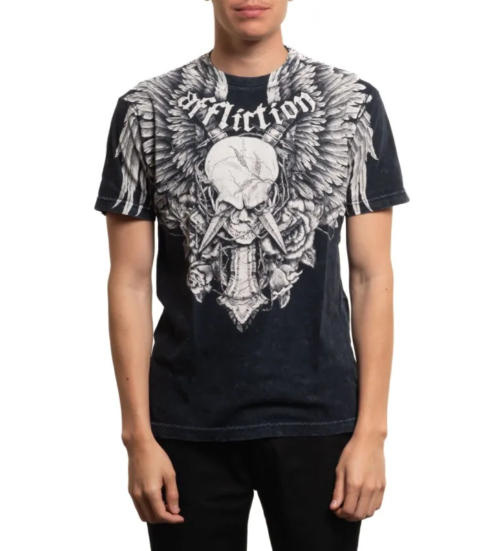 Crossed Over Tee sold by Affliction