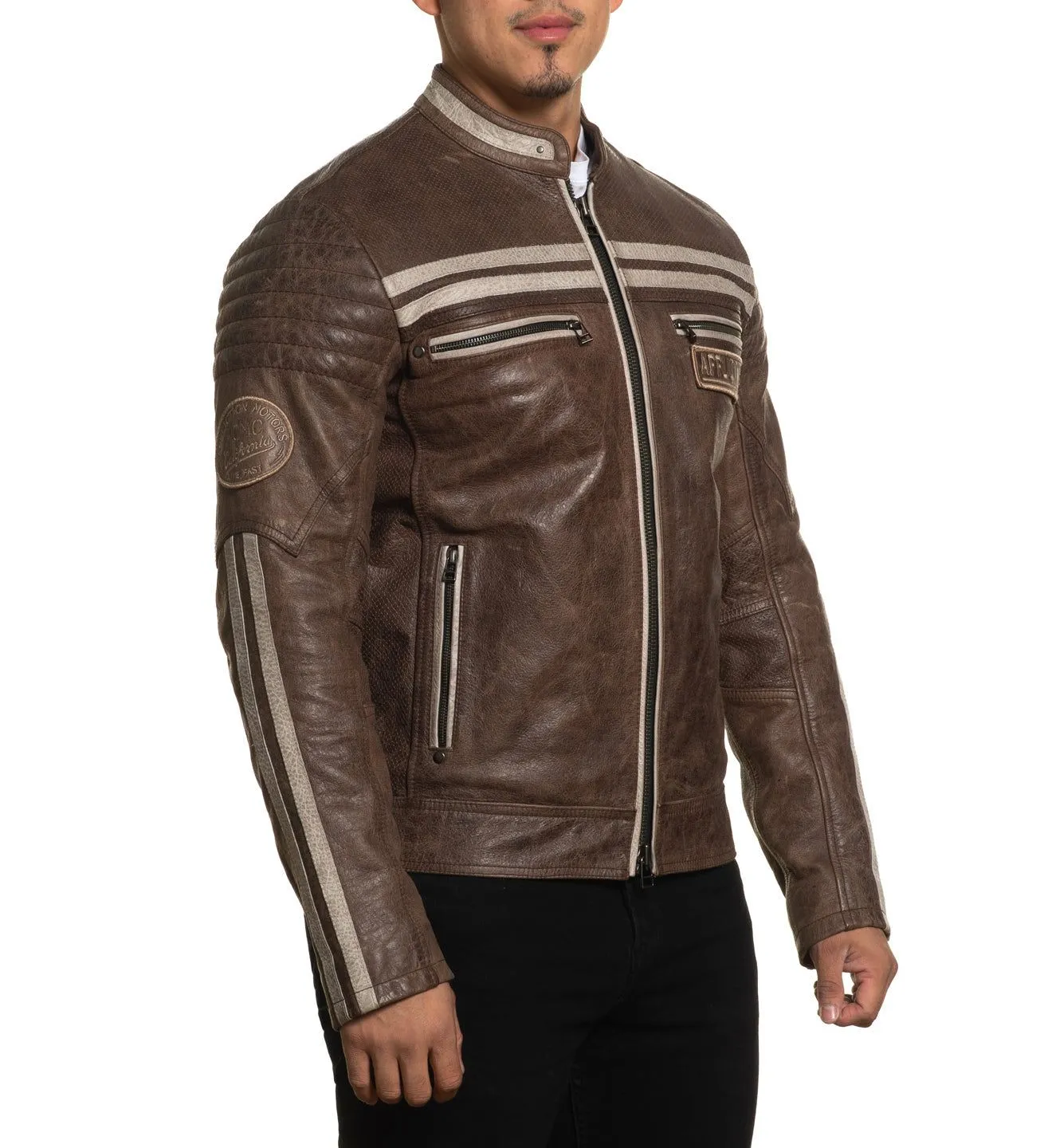 Black Skull Jacket sold by Affliction product image thumbnail 3