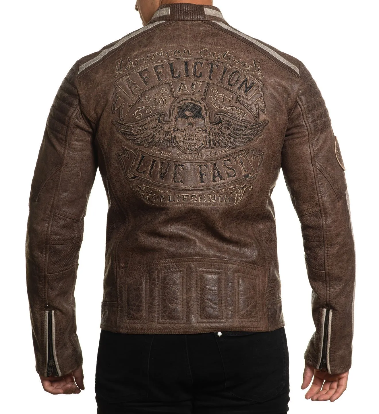Black Skull Jacket sold by Affliction product image thumbnail 2