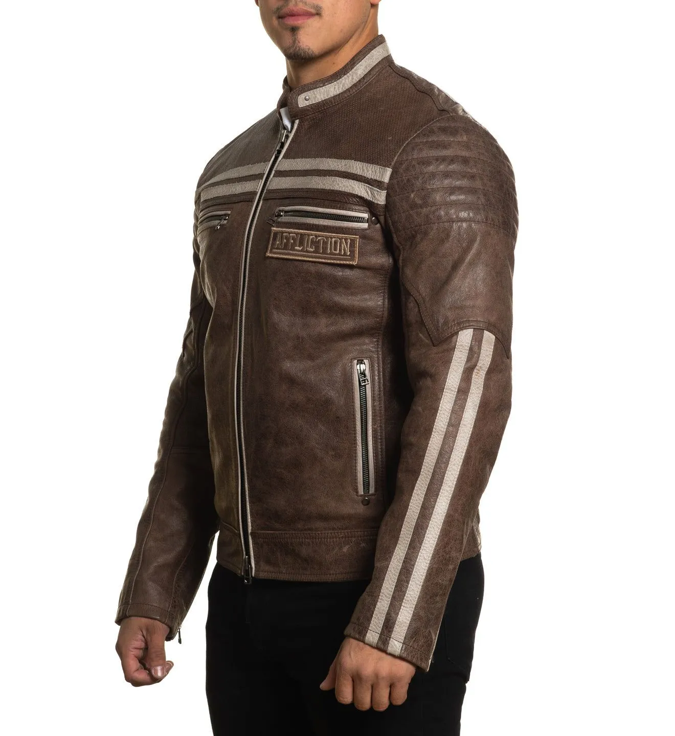 Black Skull Jacket sold by Affliction product image thumbnail 4