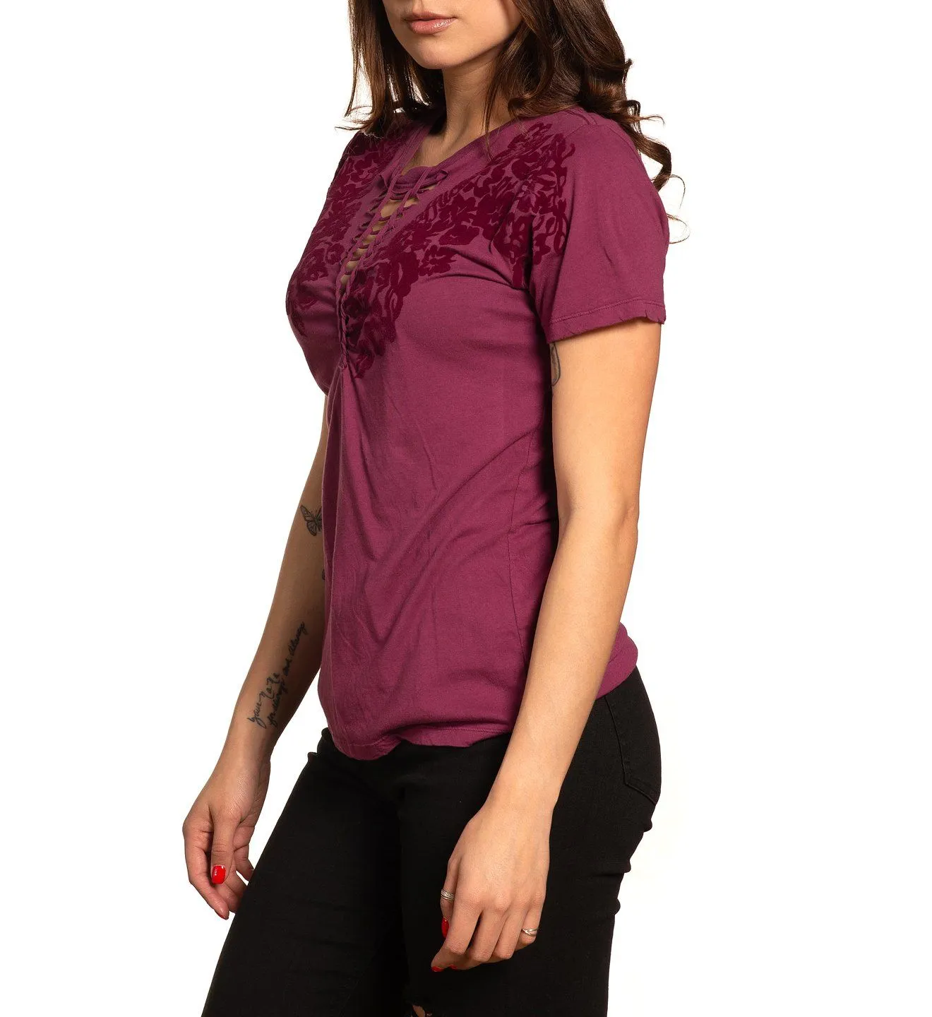 Floretta Tee sold by Affliction product image thumbnail 4