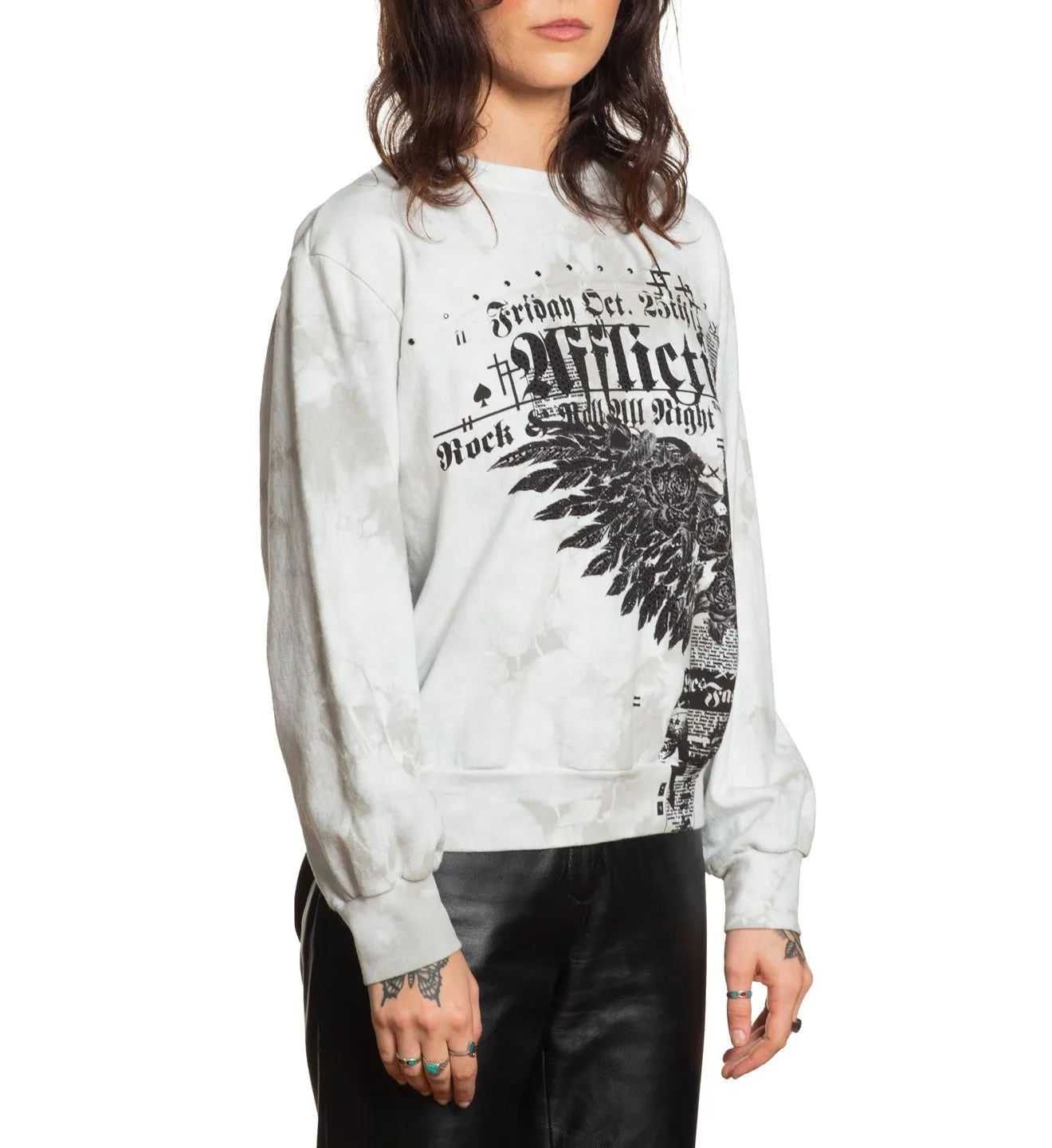 Rock Speed LS Crewneck sold by Affliction product image thumbnail 3