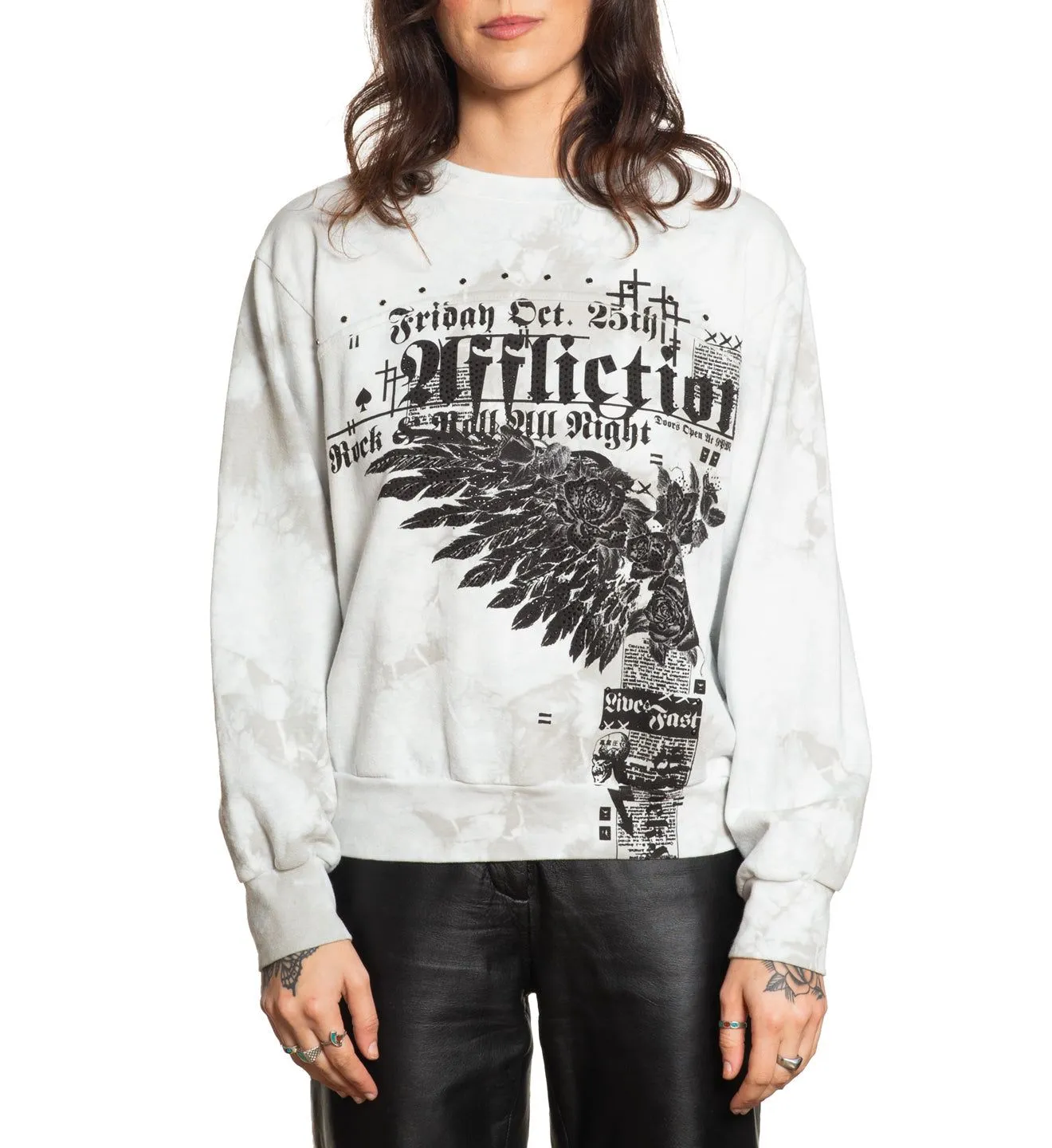 Rock Speed LS Crewneck sold by Affliction