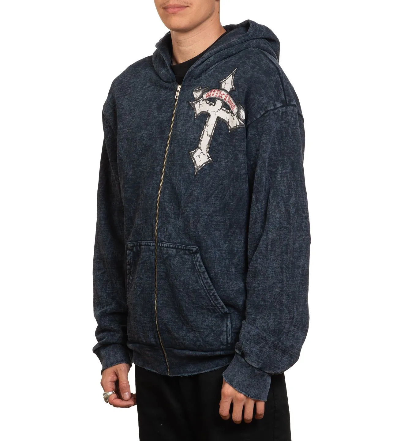 Live Fast Zip-Up Hoodie sold by Affliction product image thumbnail 3