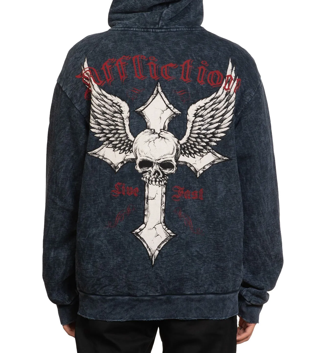 Live Fast Zip-Up Hoodie sold by Affliction product image thumbnail 2