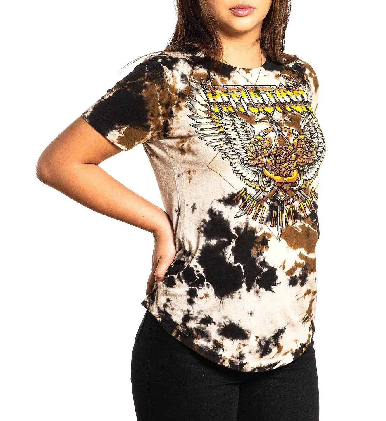 Rebel Rose Tour Tee sold by Affliction product image thumbnail 4