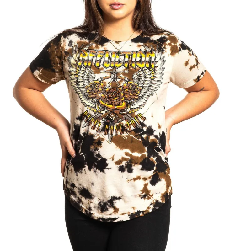 Rebel Rose Tour Tee sold by Affliction