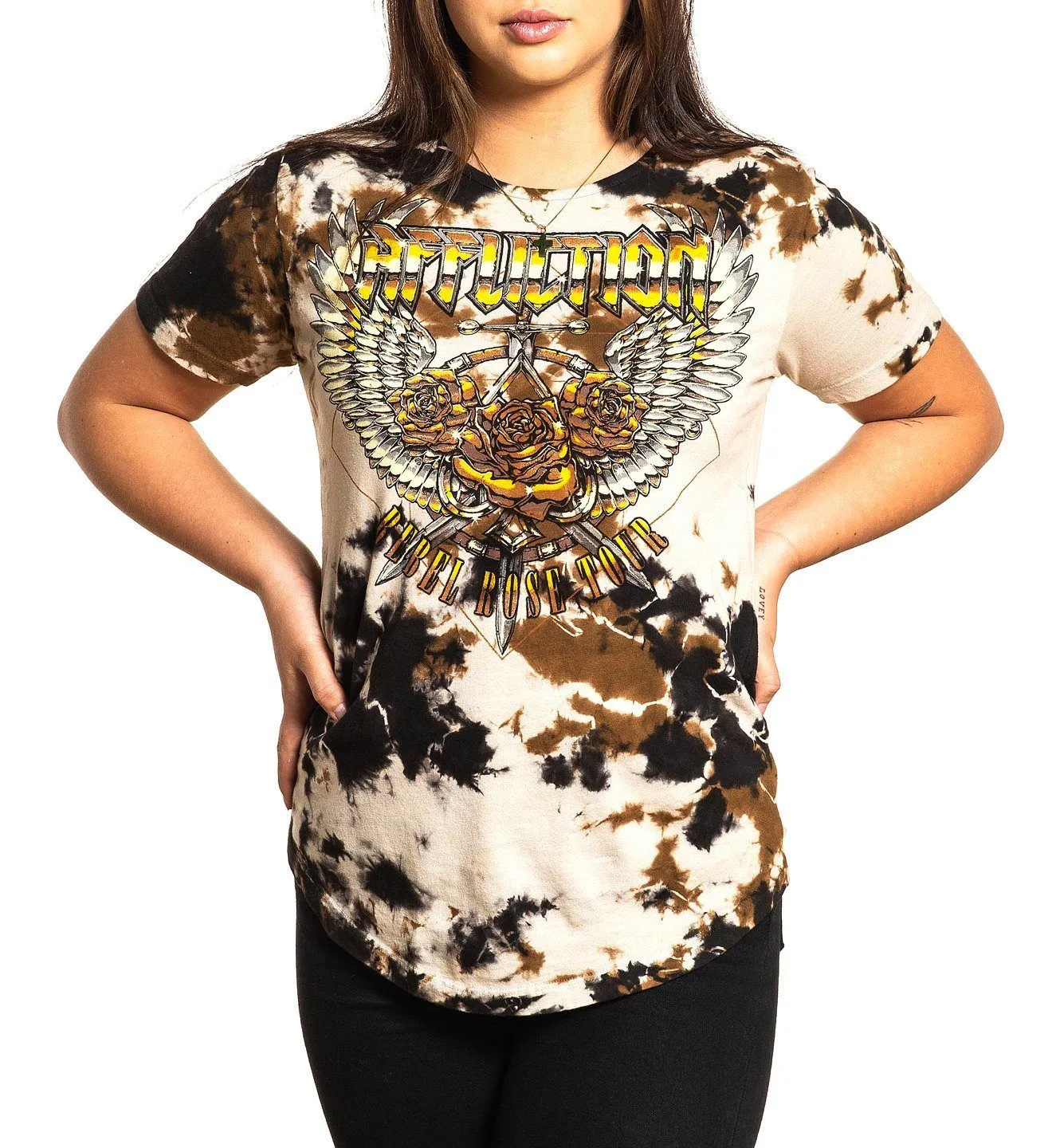 Rebel Rose Tour Tee sold by Affliction