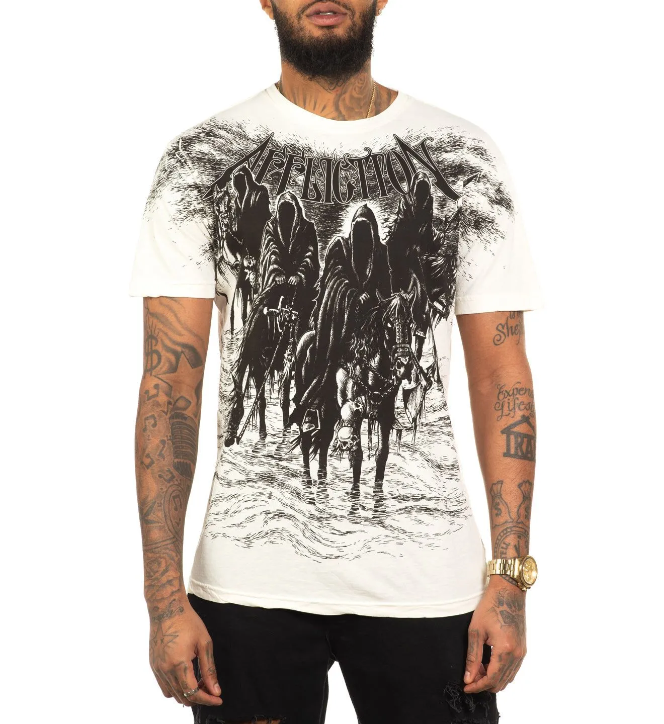 Black Night Tee sold by Affliction product image thumbnail 2
