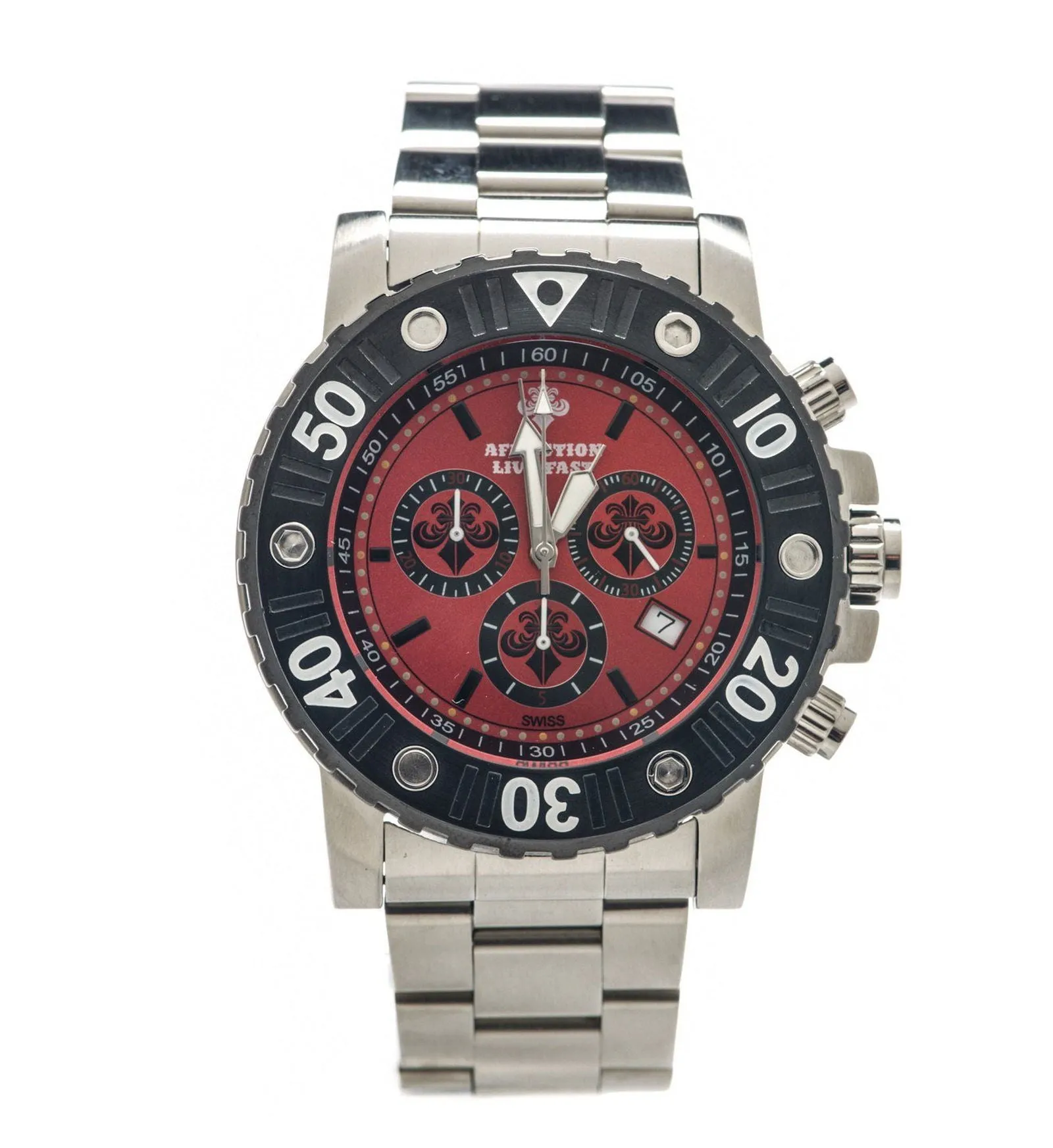 Gents Chronograph Steel Watch sold by Affliction product image thumbnail 3