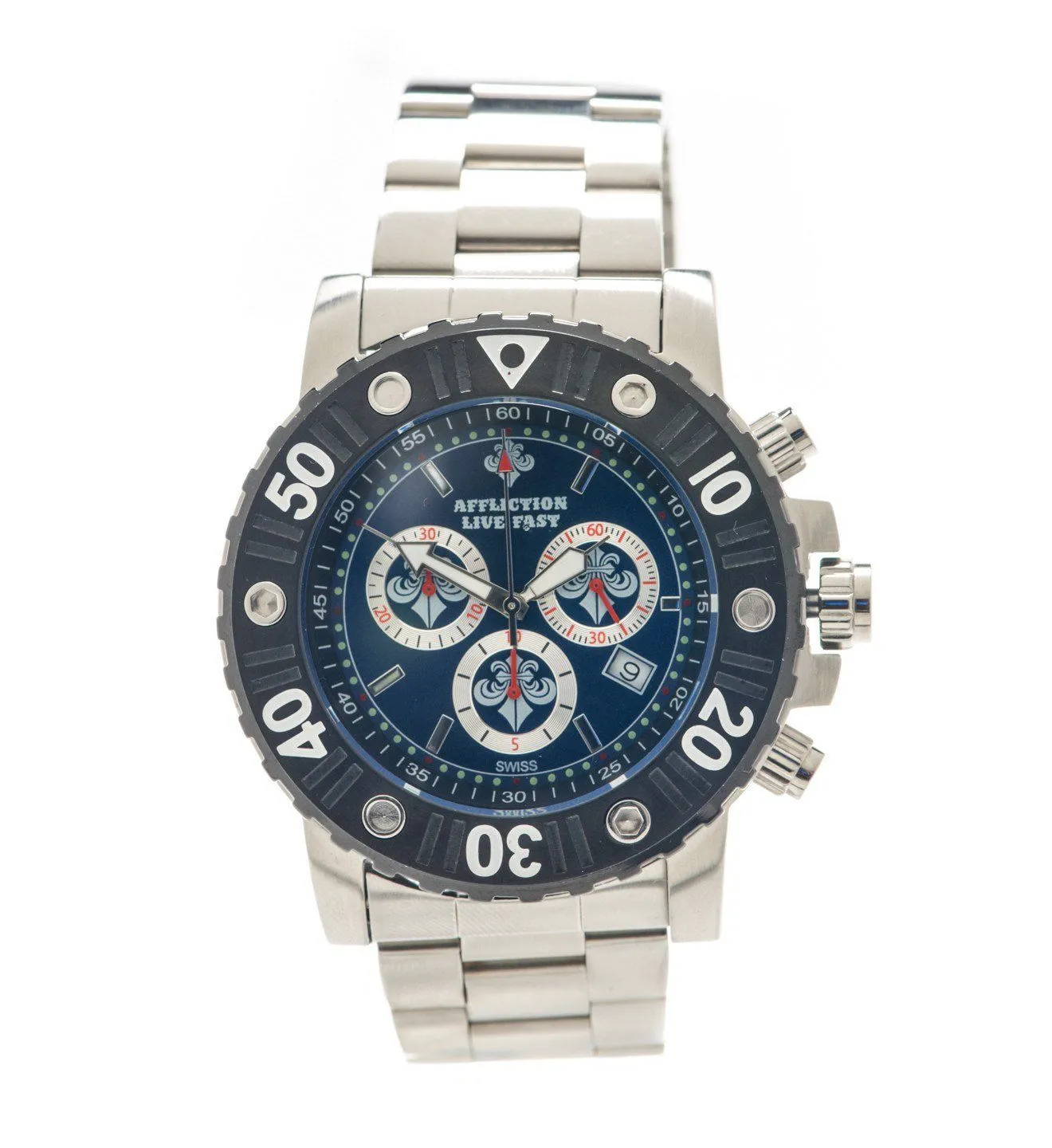 Gents Chronograph Steel Watch sold by Affliction product image thumbnail 4