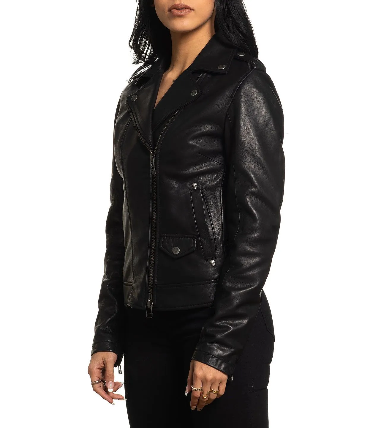 Rebel Rebel Moto Leather Jacket sold by Affliction product image thumbnail 4