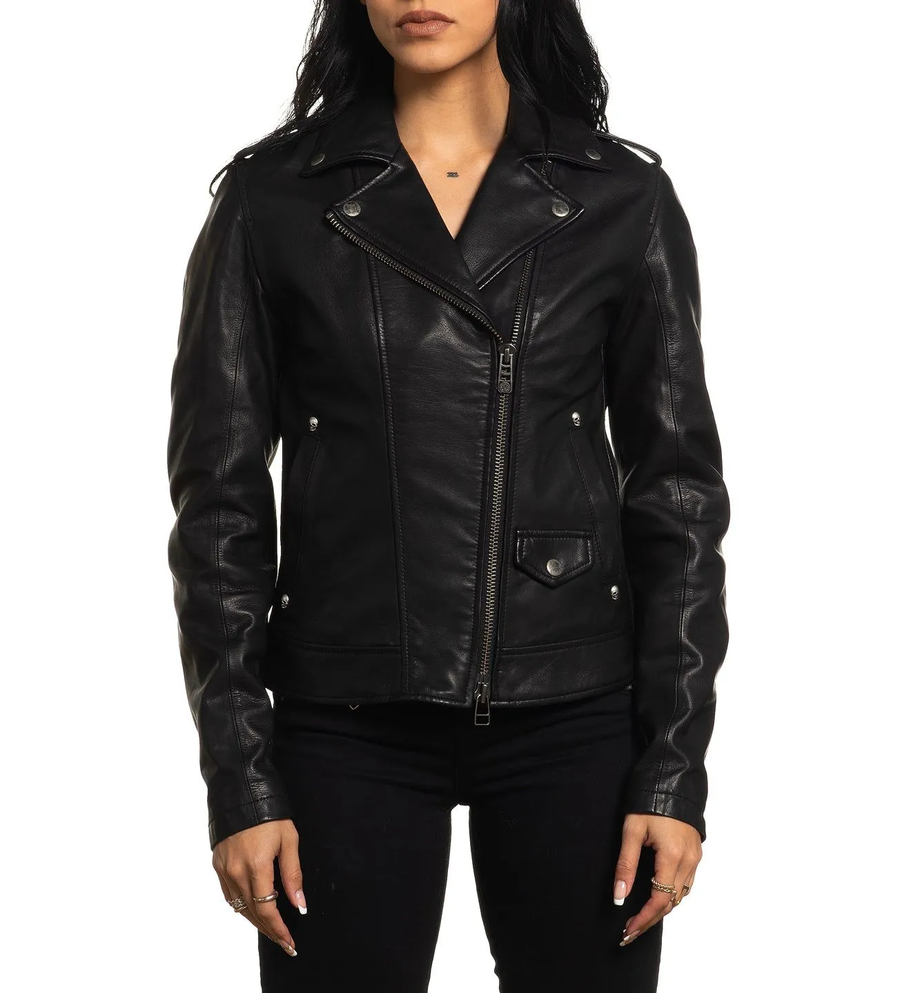 Rebel Rebel Moto Leather Jacket sold by Affliction
