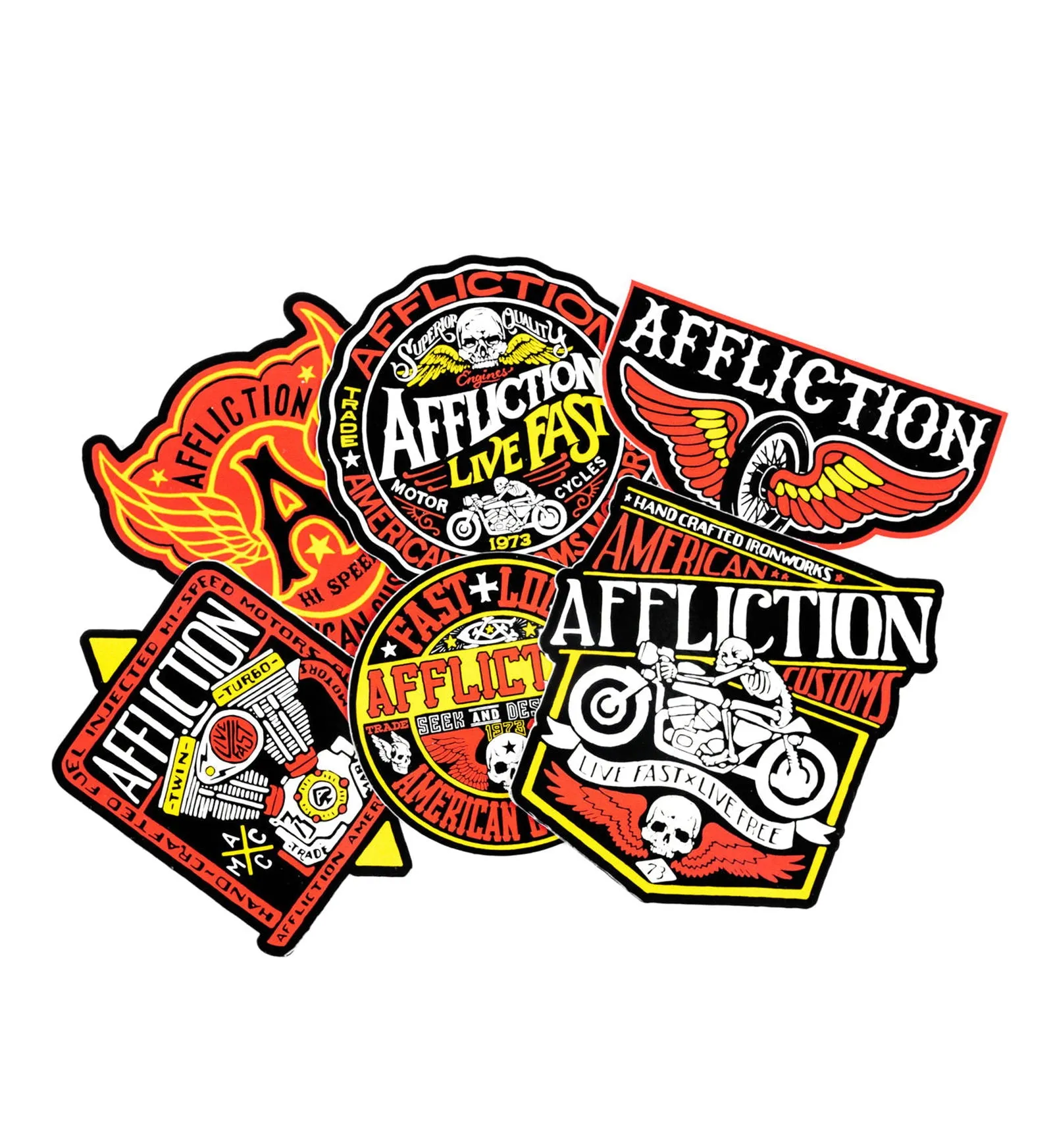 Live Fast Sticker Pack sold by Affliction
