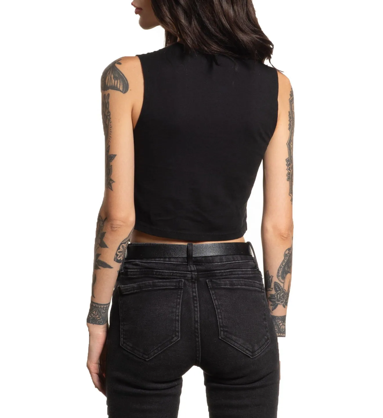 Portrayal Cut Out Crop Tee sold by Affliction product image thumbnail 2