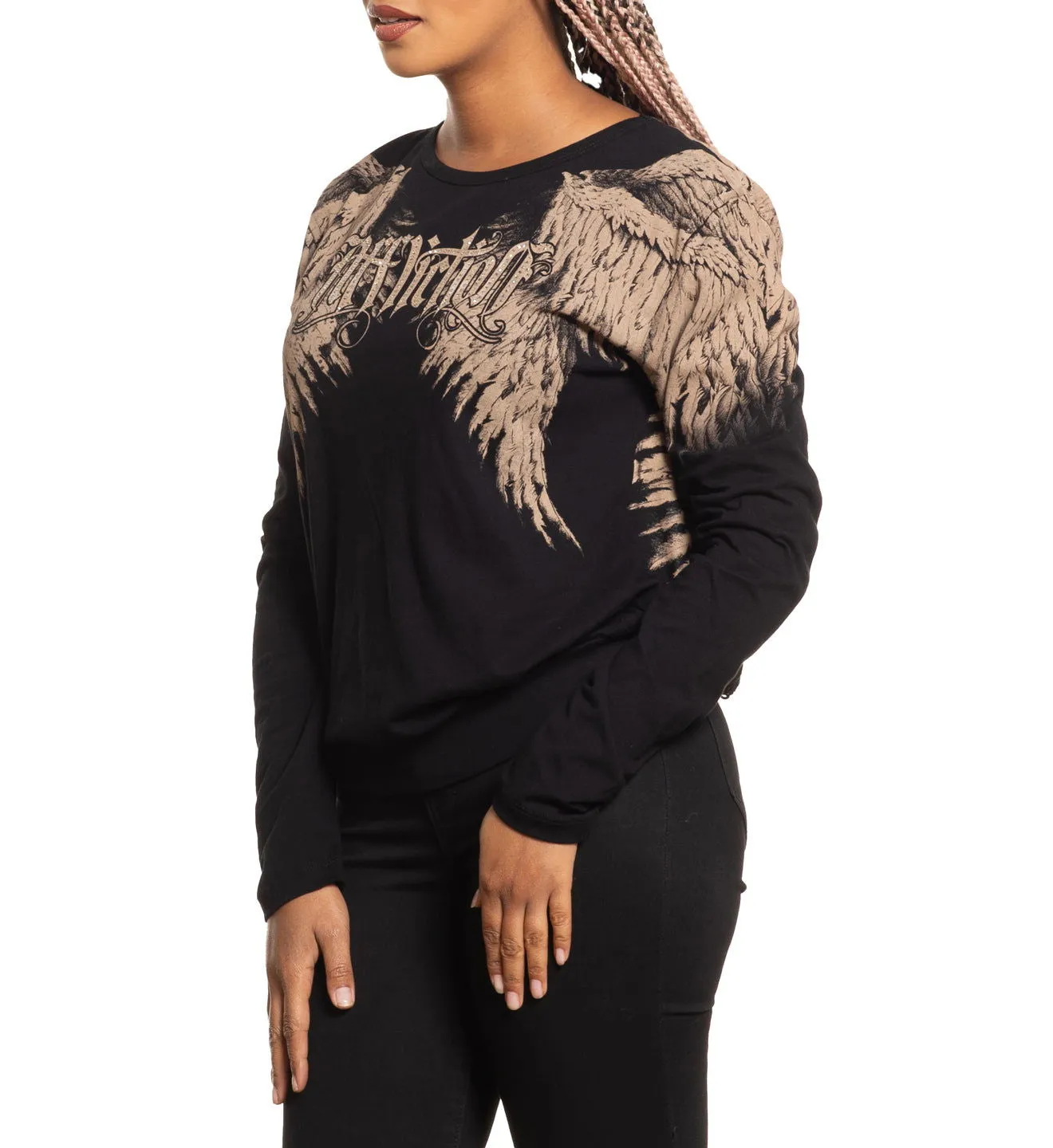Isadora Diamonds LS Tee sold by Affliction product image thumbnail 4