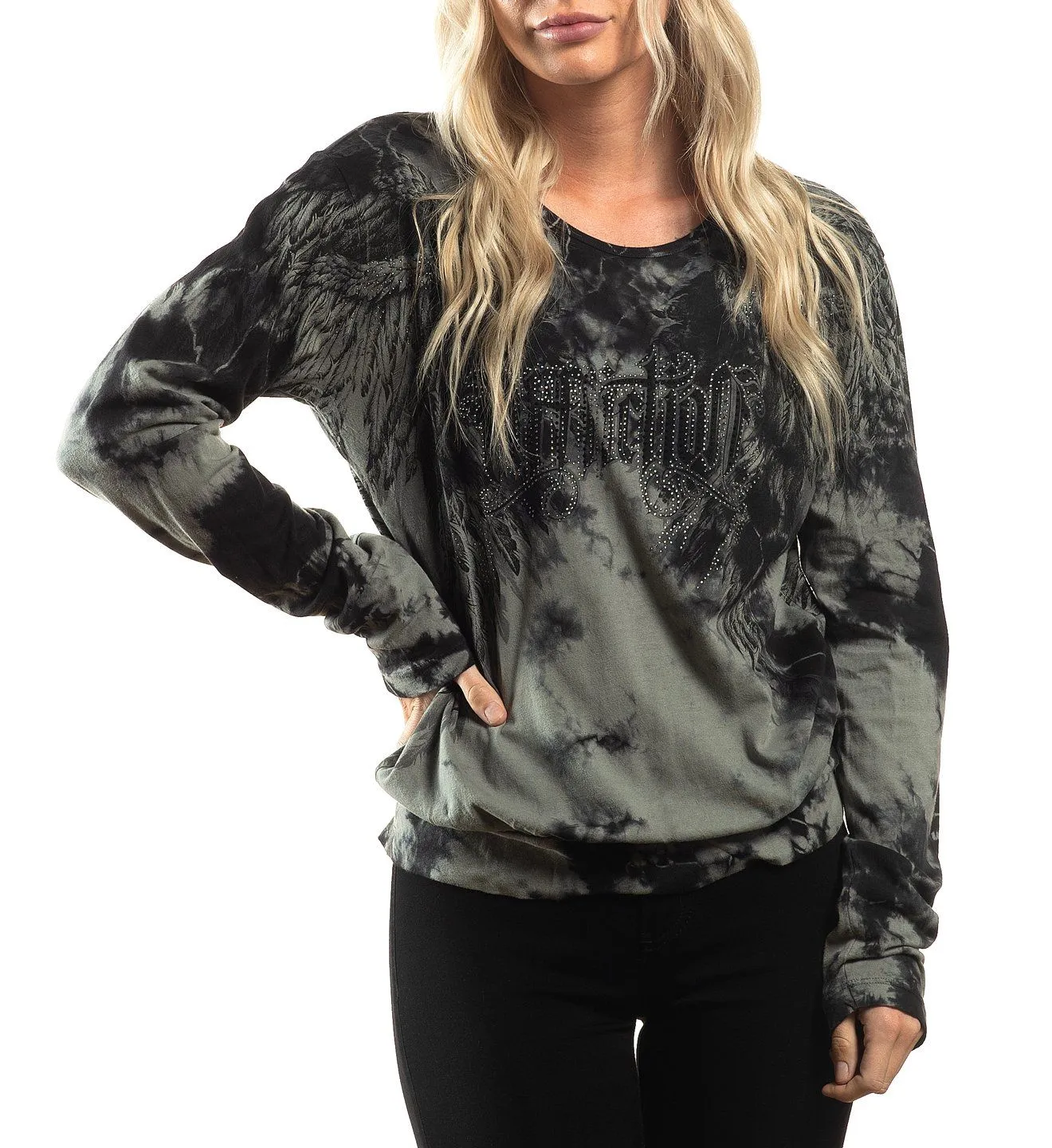Isadora Diamonds LS Tee sold by Affliction product image thumbnail 5