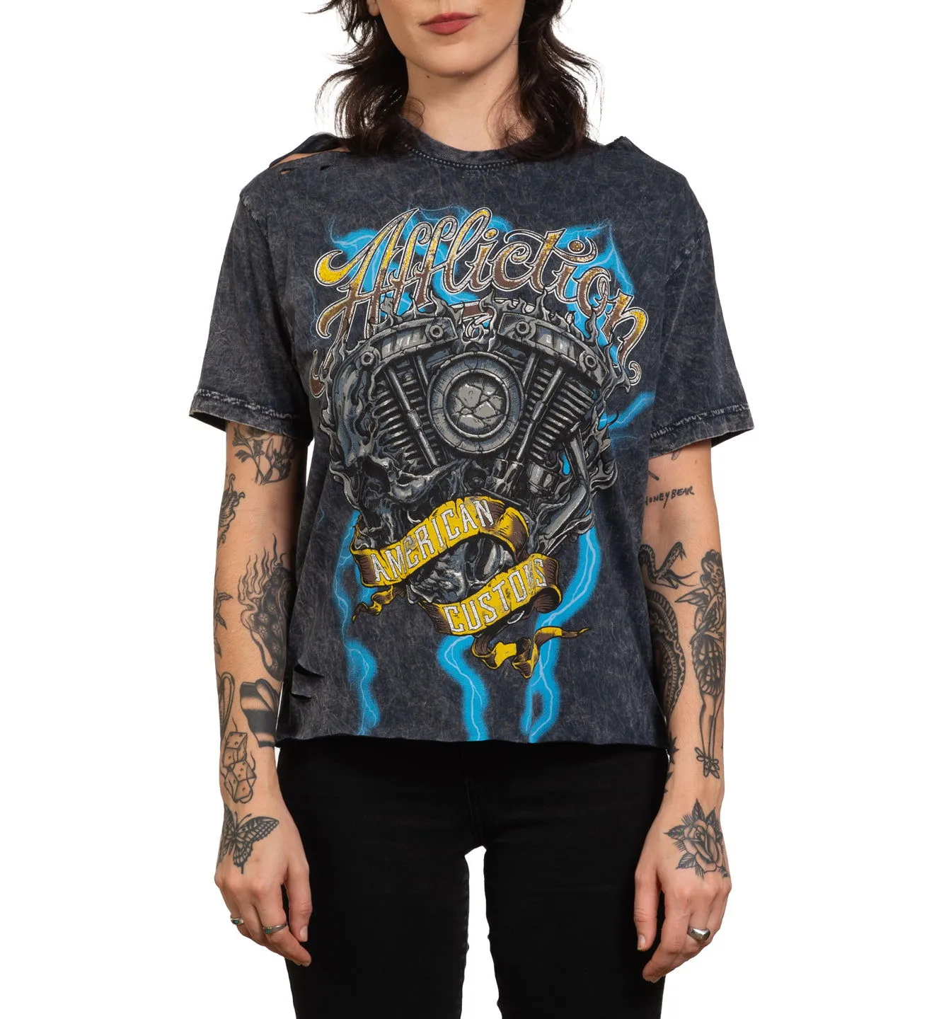 Motor Flame Tee sold by Affliction