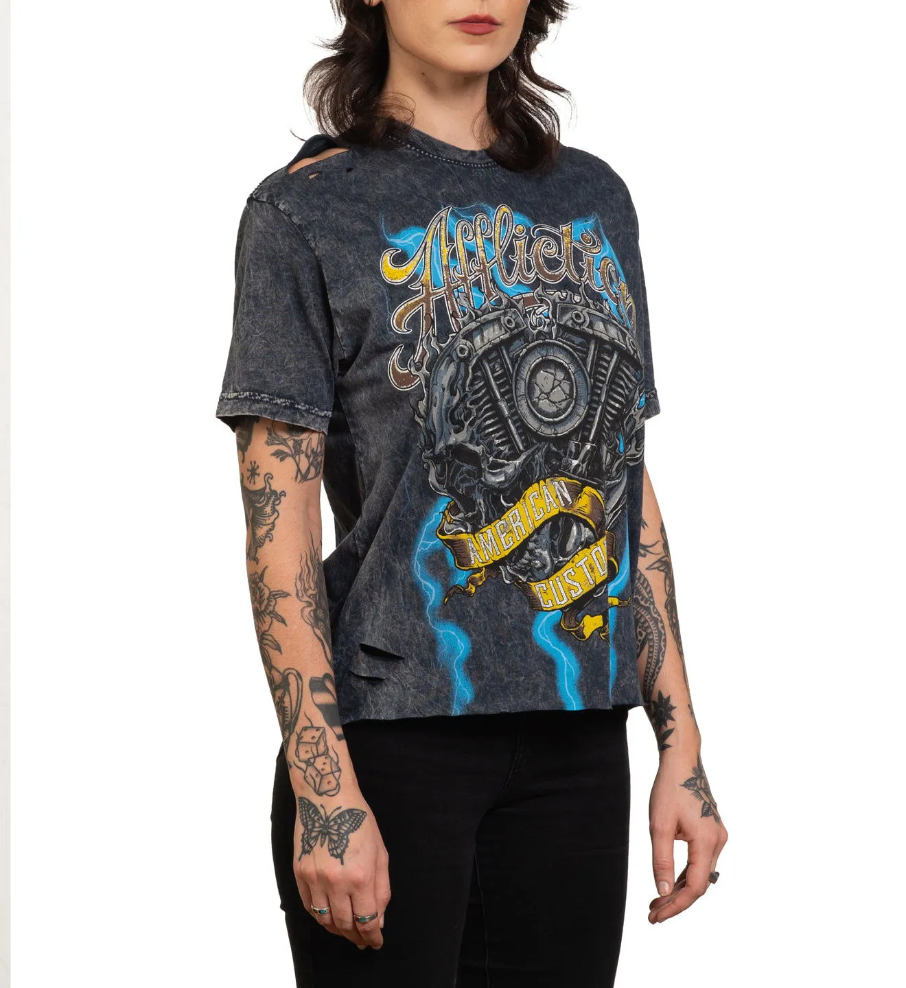 Motor Flame Tee sold by Affliction product image thumbnail 3