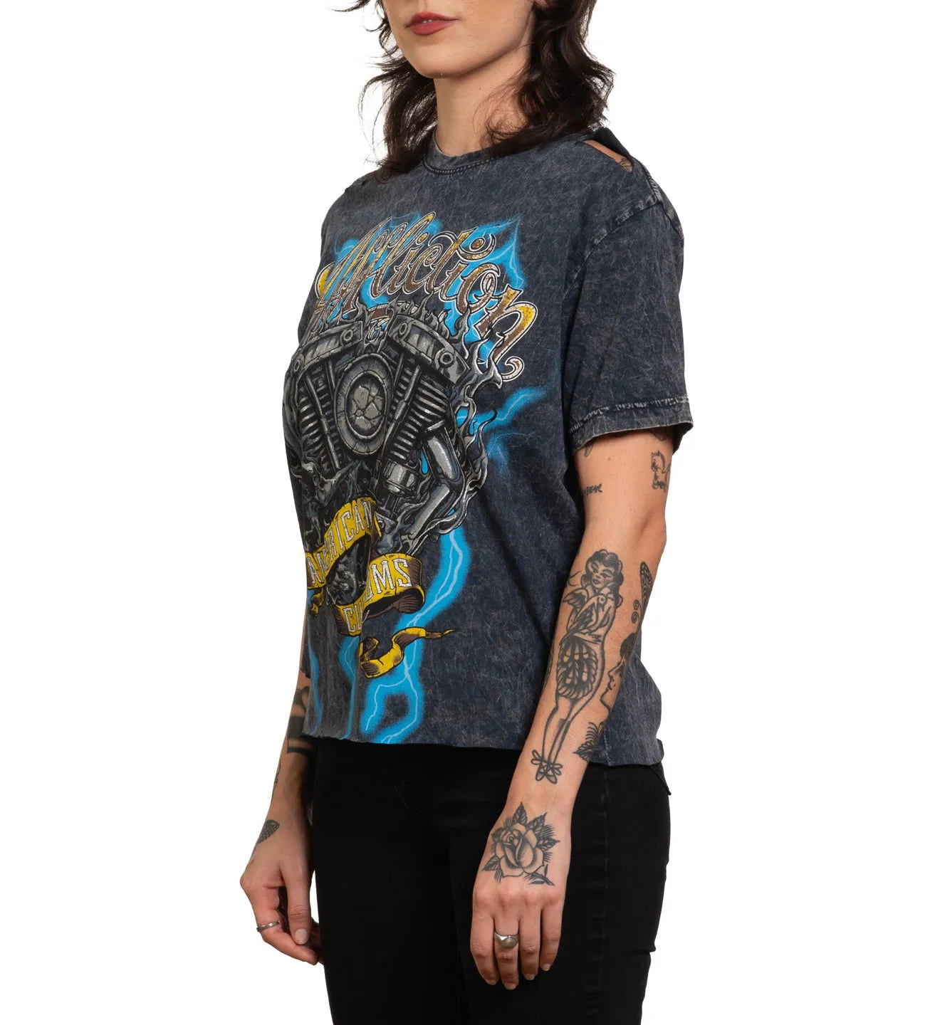Motor Flame Tee sold by Affliction product image thumbnail 4