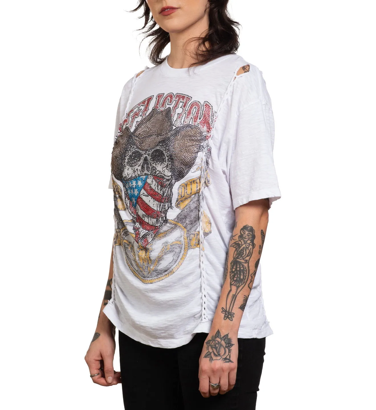 Ac Western Drop Shoulder Tee sold by Affliction product image thumbnail 4