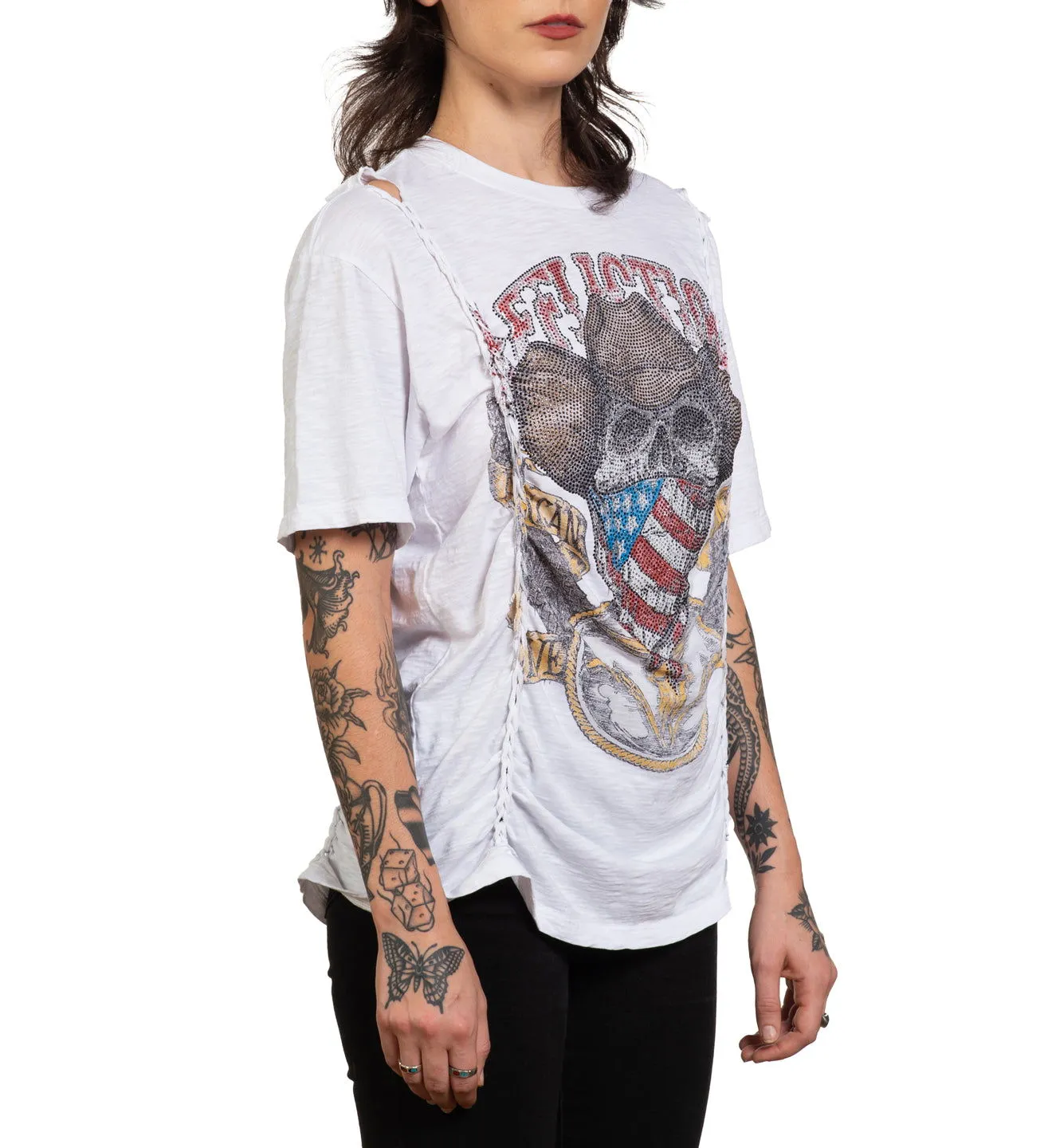 Ac Western Drop Shoulder Tee sold by Affliction product image thumbnail 3