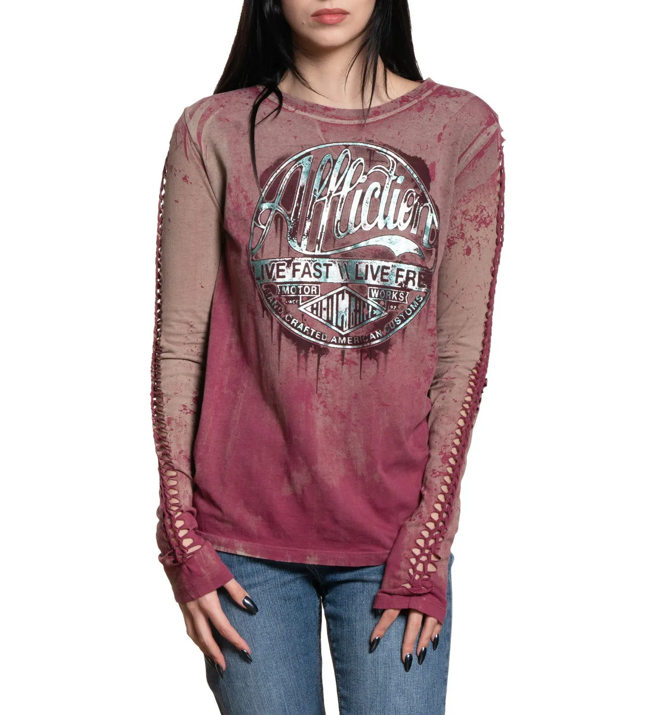 Ac Oxidized LS Tee sold by Affliction